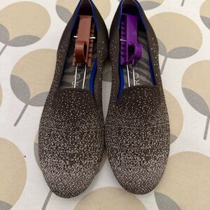 Rothy’s brown metallic loafers